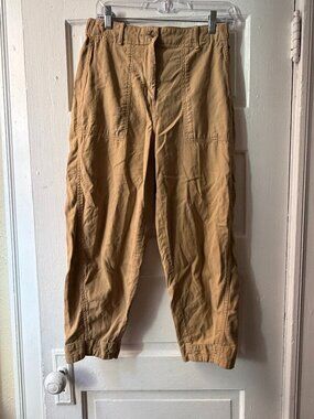 Banana Republic camel utility cargo pant